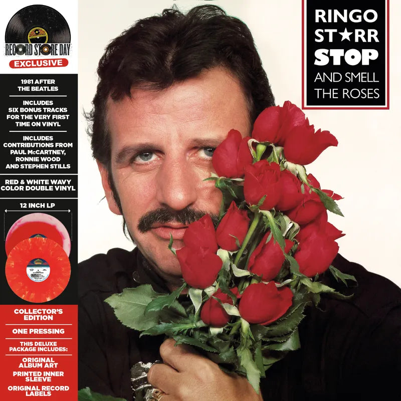 Ringo Starr - Stop and Smell the Roses [2LP/ Ltd Ed Red & White Wavy Colored Vinyl] (RSD 2023)