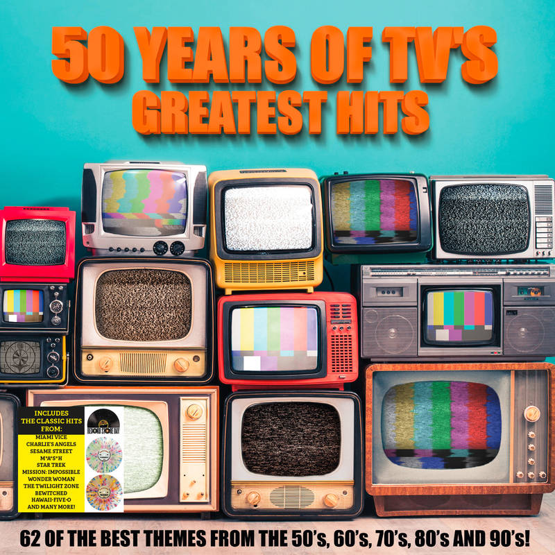 Various Artists -  50 Years of TV's Greatest Hits [2LP/ Ltd Ed Splatter Vinyl] (RSD 2022)