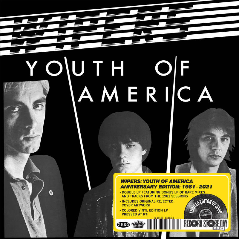 Wipers - Youth of America: Anniversary Edition 1981-2021 [2LP/ Ltd Ed Colored Vinyl] (RSD 2021)
