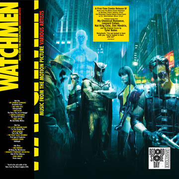Tyler Bates and Various Artists - Watchmen (OST) [3LP/ Ltd Ed Smiley Face Yellow Vinyl & Dr. Manhattan Blue Vinyl] (RSDBF 2022)